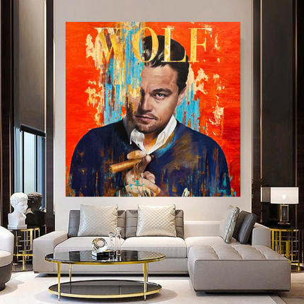 ChandelierDecor - Wolf of Wall Street Canvas - Exquisite Leonardo Dicaprio