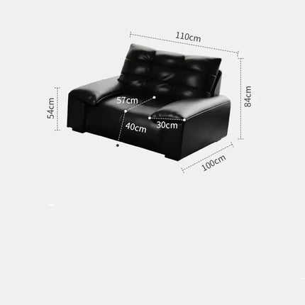 ChandelierDecor - Woonka Elegant Sofa Set – Italian Minimalist Cowhide Leather