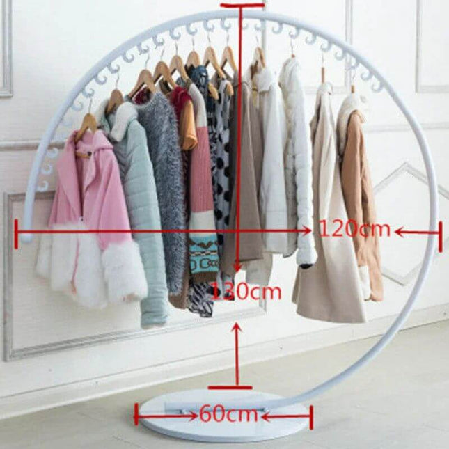 ChandelierDecor - Wrought Iron Circular Floor Standing Coat Rack