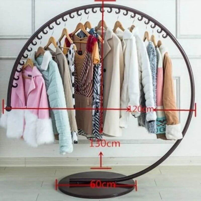ChandelierDecor - Wrought Iron Circular Floor Standing Coat Rack