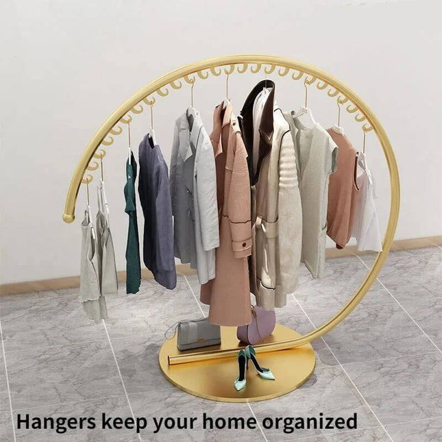 ChandelierDecor - Wrought Iron Circular Floor Standing Coat Rack