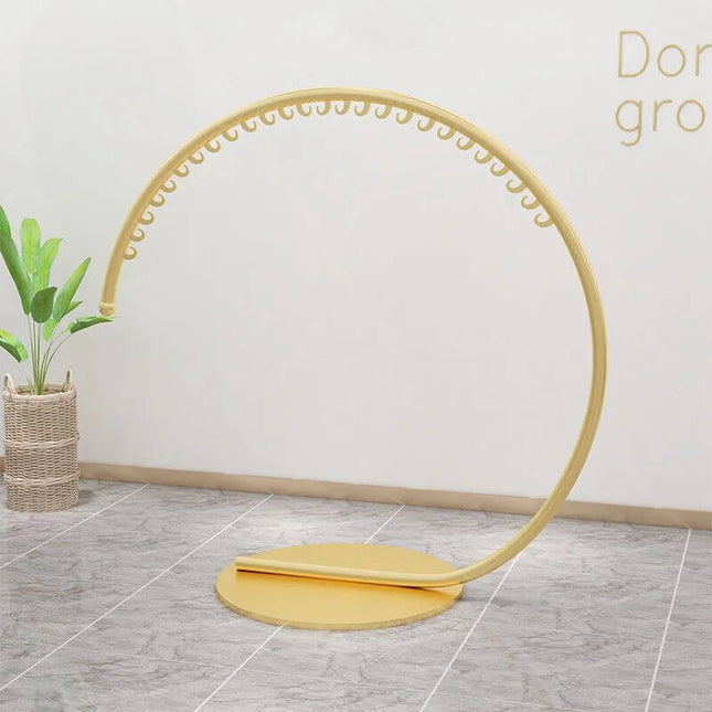 ChandelierDecor - Wrought Iron Circular Floor Standing Coat Rack
