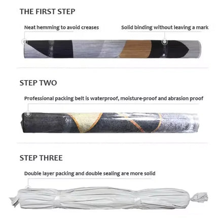 ChandelierDecor - Linear Ripples 3D Diatom Silk Rugs for Living Room