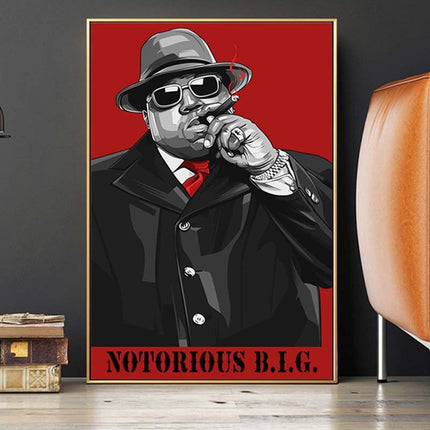 ChandelierDecor - Biggie Smalls The Notorious B.I.G. Singer Canvas Wall Art