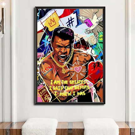 ChandelierDecor - Boxing Muhammad Ali Champion Canvas Wall Art