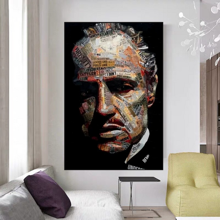 ChandelierDecor - Godfather Canvas Art Poster | Godfather Abstract Canvas Poster