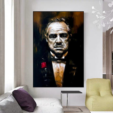 ChandelierDecor - Godfather Canvas Art Poster | Godfather Abstract Canvas Poster