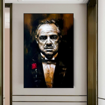 ChandelierDecor - Godfather Canvas Art Poster | Godfather Abstract Canvas Poster