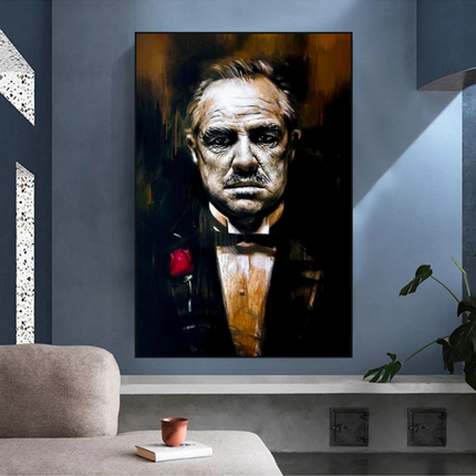 ChandelierDecor - Godfather Canvas Art Poster | Godfather Abstract Canvas Poster