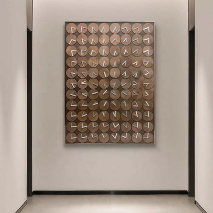 ChandelierDecor - Time in Money Wood Carving Wall Art – Fusion of Art and Time