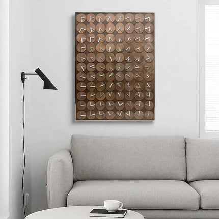 ChandelierDecor - Time in Money Wood Carving Wall Art – Fusion of Art and Time