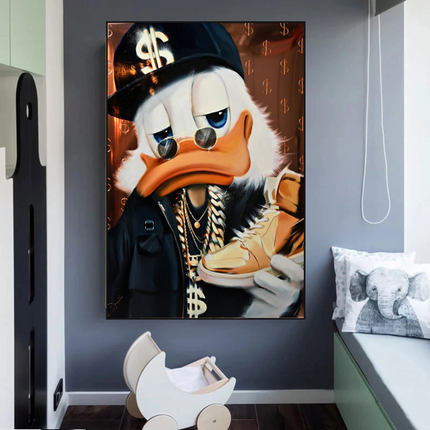 ChandelierDecor - Scrooge McDuck Money Maker Millionaire Canvas Wall Art