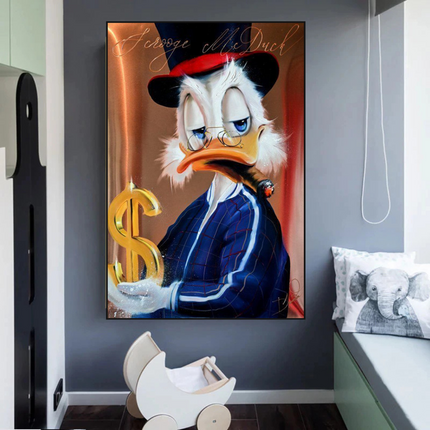 ChandelierDecor - Scrooge McDuck Money Maker Millionaire Canvas Wall Art