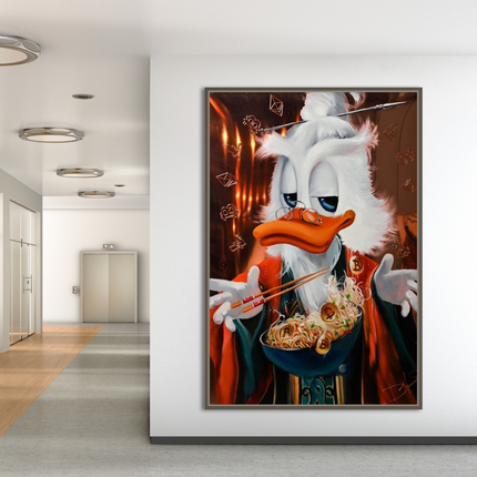 ChandelierDecor - Scrooge McDuck Money Maker Millionaire Canvas Wall Art