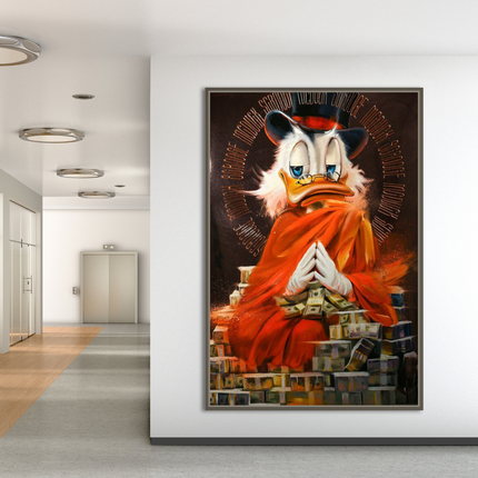 ChandelierDecor - Scrooge McDuck Money Maker Millionaire Canvas Wall Art