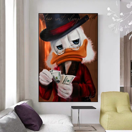 ChandelierDecor - Scrooge McDuck Money Maker Millionaire Canvas Wall Art