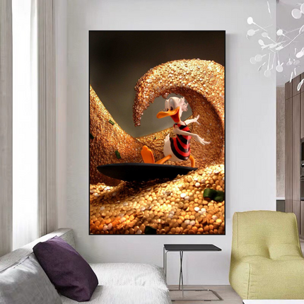 ChandelierDecor - Scrooge McDuck Money Maker Millionaire Canvas Wall Art