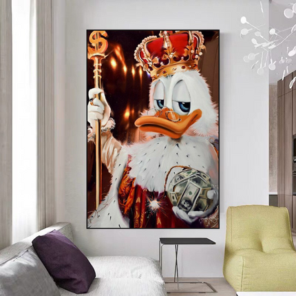 ChandelierDecor - Scrooge McDuck Money Maker Millionaire Canvas Wall Art