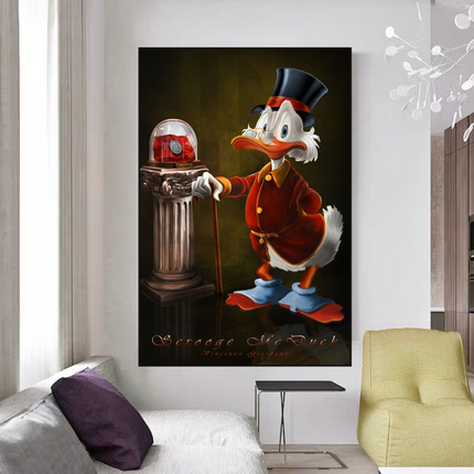 ChandelierDecor - Scrooge McDuck Money Maker Millionaire Canvas Wall Art