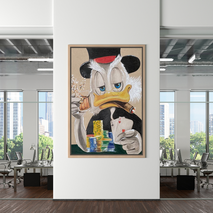 ChandelierDecor - Scrooge McDuck Money Maker Millionaire Canvas Wall Art