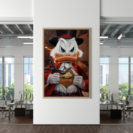 ChandelierDecor - Scrooge McDuck Money Maker Millionaire Canvas Wall Art