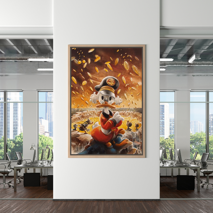 ChandelierDecor - Scrooge McDuck Money Maker Millionaire Canvas Wall Art