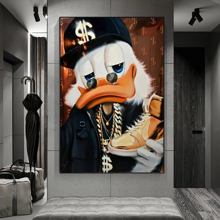 ChandelierDecor - Scrooge McDuck Money Maker Millionaire Canvas Wall Art