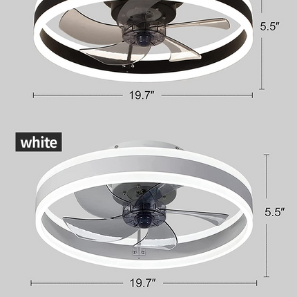 ChandelierDecor - Smart LED Quiet Ceiling Fan Light 6-Speed