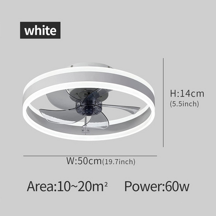 ChandelierDecor - Smart LED Quiet Ceiling Fan Light 6-Speed
