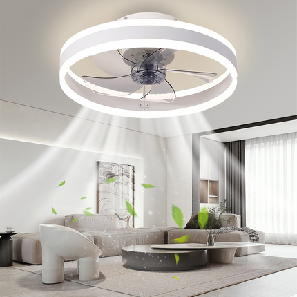 ChandelierDecor - Smart LED Quiet Ceiling Fan Light 6-Speed