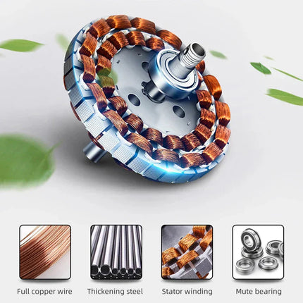 ChandelierDecor - Solid Wooden Blade Ceiling Fan 60 Inch with Remote