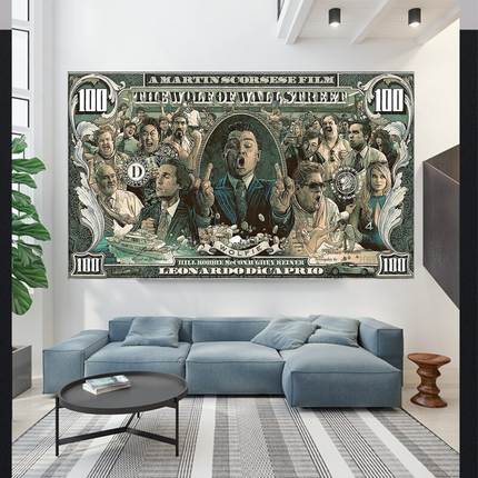 ChandelierDecor - The Wolf of Wall Street Leonardo Dicaprio Canvas Wall Art