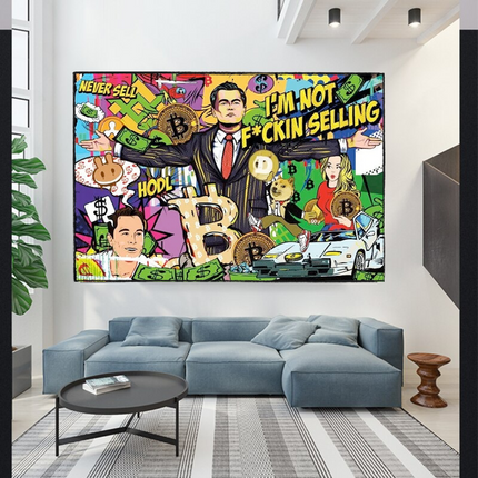 ChandelierDecor - The Wolf of Wall Street Leonardo Dicaprio Canvas Wall Art