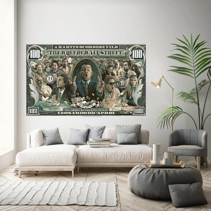 ChandelierDecor - The Wolf of Wall Street Leonardo Dicaprio Canvas Wall Art