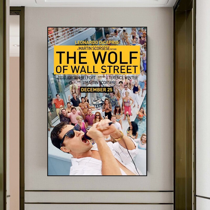 ChandelierDecor - The Wolf of Wall Street Leonardo Dicaprio Canvas Wall Art