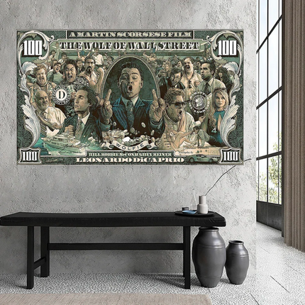 ChandelierDecor - The Wolf of Wall Street Leonardo Dicaprio Canvas Wall Art