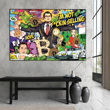 ChandelierDecor - The Wolf of Wall Street Leonardo Dicaprio Canvas Wall Art