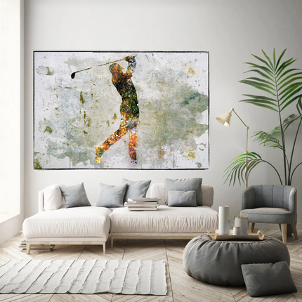 ChandelierDecor - Tiger woods Golf Champion Canvas Wall Art