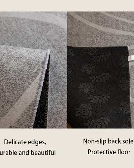 ChandelierDecor - Minimalistic Floral Maze Rug: Modern Sophistication