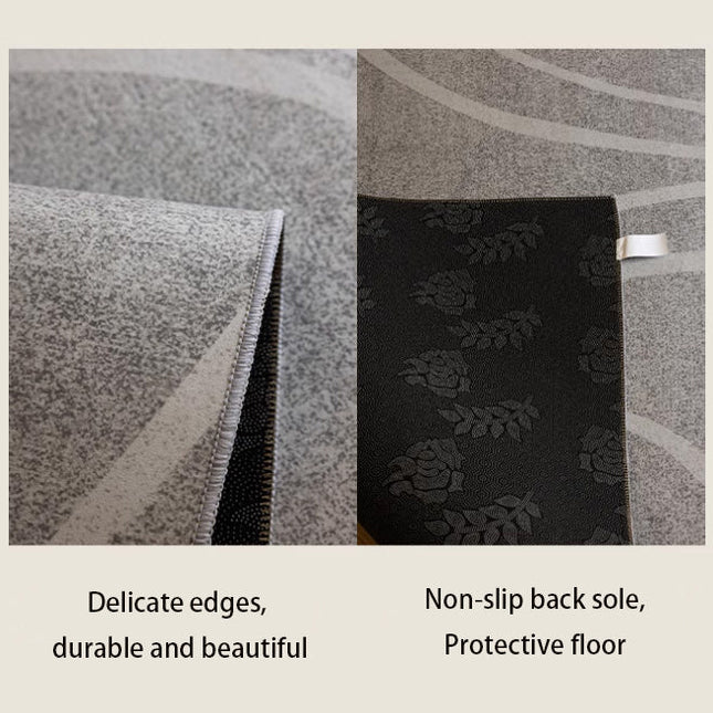 ChandelierDecor - Minimalistic Floral Maze Rug: Modern Sophistication