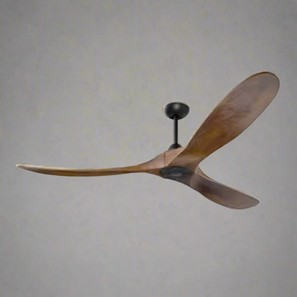 ChandelierDecor - Antique Wooden Blades Large Fan Remote Controlled (2024 Edition)