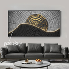 Style D / 100x50cm / Cadre noir
