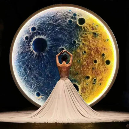 ChandelierDecor - 3D Moon LED Wall Lamp - Wall Decor
