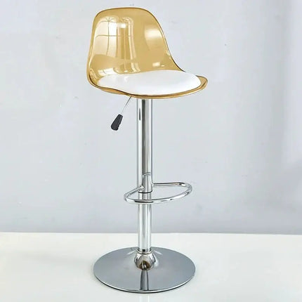 ChandelierDecor-Acrylic Bar Chair – Swivel, Adjustable, 360° View