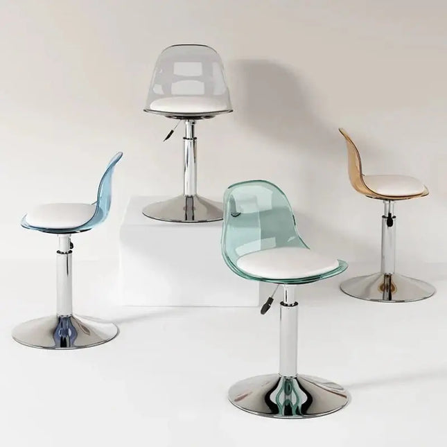 Acrylic Reception Bar Stools for Kitchen Counter-Bar Stools