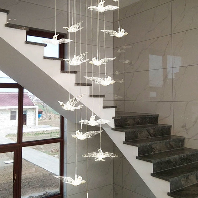 ChandelierDecor - Acrylic Glass Birds Chandelier