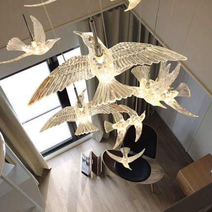 ChandelierDecor - Acrylic Glass Birds Chandelier