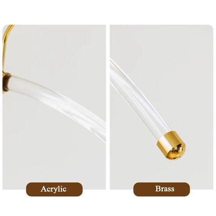 ChandelierDecor - Acrylic Hanger with Brass Hook – Retro Style