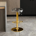 Transparent / Seat 34cm - Adjustable 62-82cm / Gold