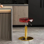 Red / Seat 34cm - Adjustable 45-55cm / Gold